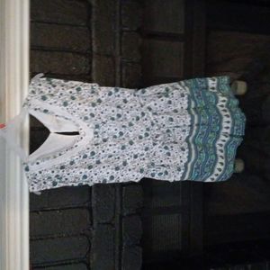 Girls one piece floral romper,tie front jumpsuit with pretty embroidery.